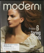 FEBRUARY 2007 MODERN SALON MAGAZINE, SPRING TRENDS, HIGH-FASHION HAIR
