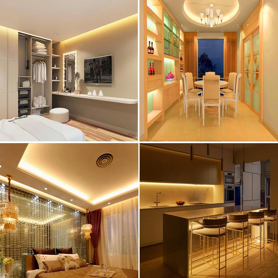 Striscia LED, 4M, Luce Blu, 220V SMD 3014, 120 Leds/M, IP65 Impermeabile, Flessi - Immagine 4 di 4