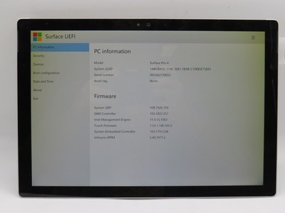 Microsoft Surface Pro 4 | i5-6300U@2.4GHz | 8GB RAM | 12'' | 256GB HD | No OS/AC