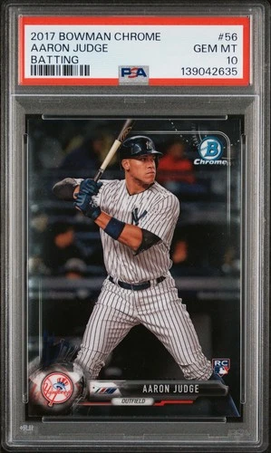 2017 Bowman Chrome Aaron Judge #56 "Batting" Rookie Card PSA 10 GEM MINT