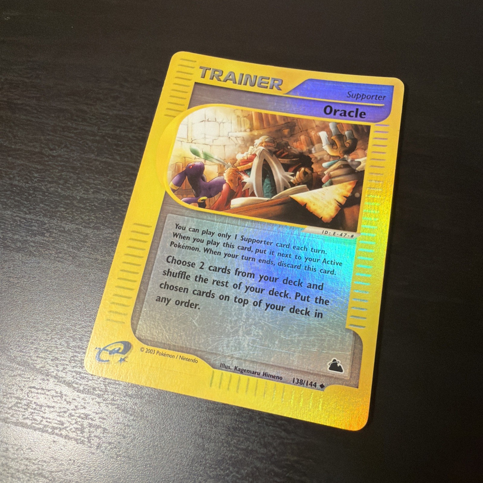2003 Pokemon Skyridge Oracle 138/144 Reverse Holo Rare ft. Umbreon LP