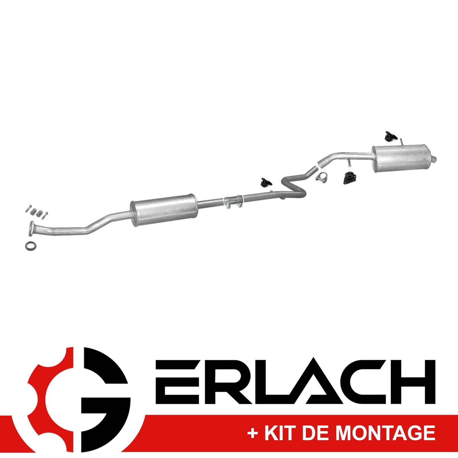 Silencieux d'échappement pour Citroën C2 et Peugeot 1007 1.6 essence