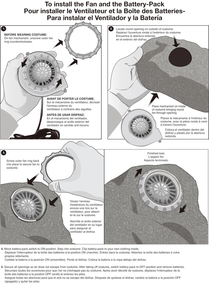 Rubie's Farm Animal Inflatable Costume for Kids Adults Halloween Dress Up - Image 2 of 3