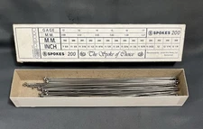 NOS DT Swiss Spokes 2.0mm 260mm J-Bend Stainless Steel Silver 65 Count