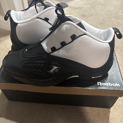 2017 Size 13 - Reebok Answer 4 Stepover black white shoes NEW with box V55619