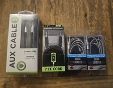 Auxiliary Audio cords lot of 4