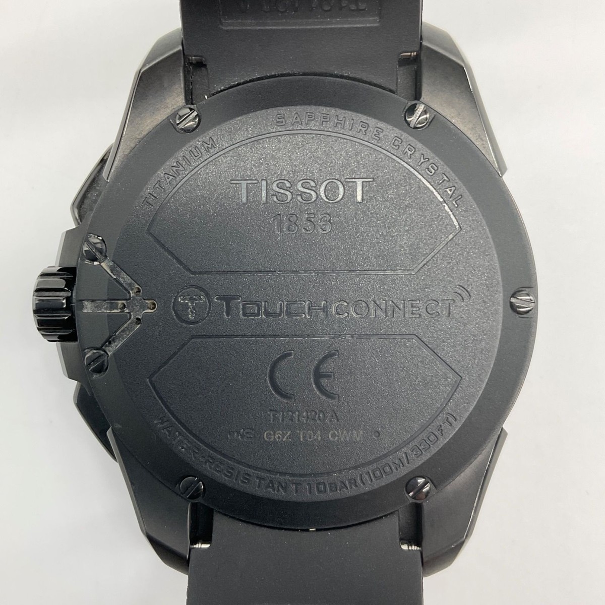 TISSOT T121420A T-Touch Connect Solar Black Titanium Watch | eBay