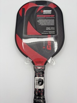 Gamma Conqueror Midweight Pickleball Paddle Wgt 8oz. GS 4 1/8  NEW