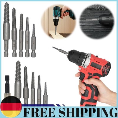 Broken Bolt Extractor Set Thread Bad Screw Stud Remover Power Tool Accessory