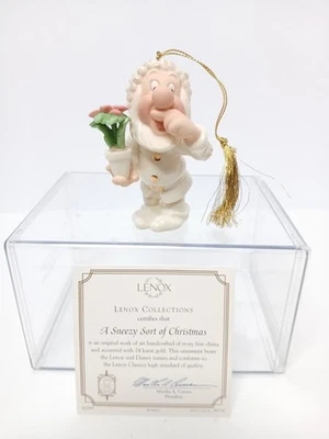 Lenox Disney A Sneezy Sort of Christmas Figurine New In Box with COA - Image 1 of 4