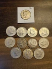 Lot of (12) 1964 Kennedy Silver Half Dollars 90% Silver ~4.34 Ounces Total