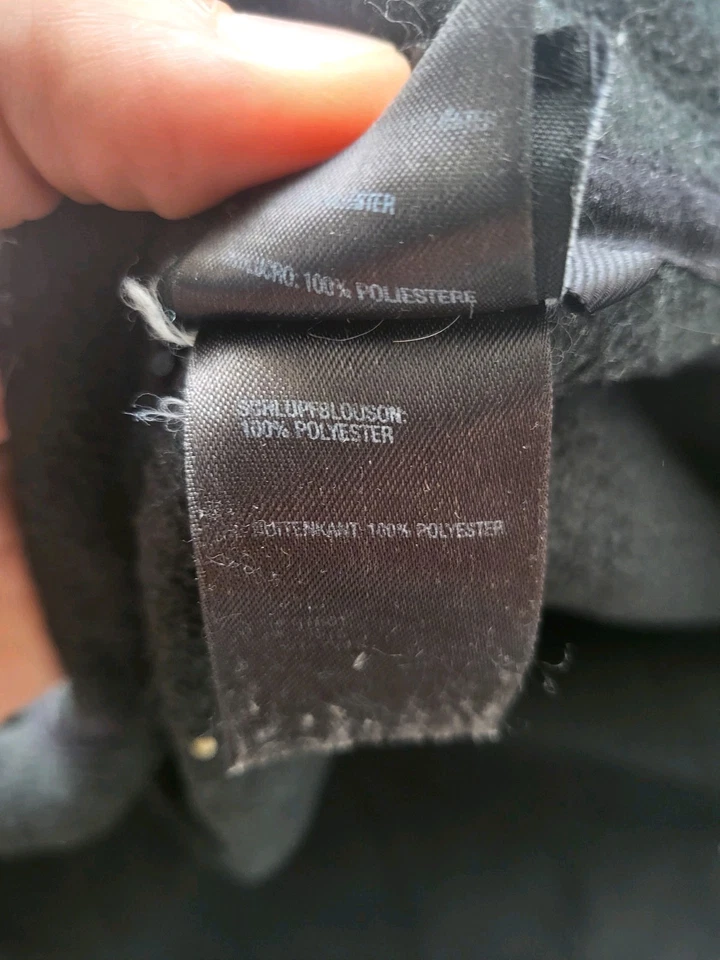 The North Face Black Full Zip Fleece Jacket Stand-Up Collar Logo Denali xl, photo 4 of 4