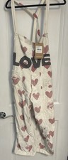 Magnolia Pearl LOVE Appliqu Cosmo Overalls Distressed One Size With Tag