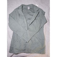 Matty M Womens Sage Green Knit Open Front Blazer Jacket MU9231-627US Size S