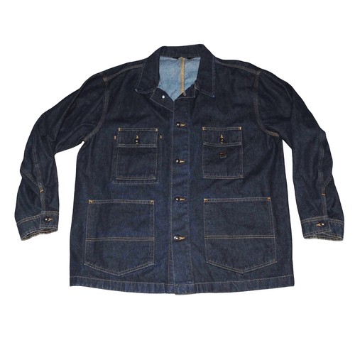 Polo Ralph Lauren VTG 90s Denim Chore Barn Jacket Indigo Mens M Utility Coat