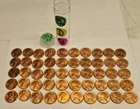 1952-D Lincoln Wheat Cent Penny Gem Red BU, 50 Coins
