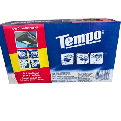 New TEMPO Car Case Starter Kit Sunvisor Tissue Holder w/ 2 Refills