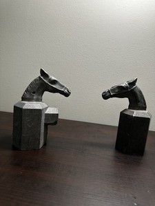 Horse Head Aluminum Fence Post Topper Cap Equestrian Hexagon Chain Link Vintage