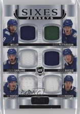 2021 Upper Deck The Cup Sixes Jerseys /15 JT Miller Bo Horvat Brock Boeser 18v5