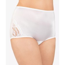 Vanity Fair 6/M White 3 Pack Perfectly Yours Lace Nouveau Brief Panties G4-29