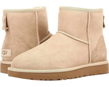 Women UGG Classic Mini II Boot 1016222 Sand Twinface 100 Authentic Brand New