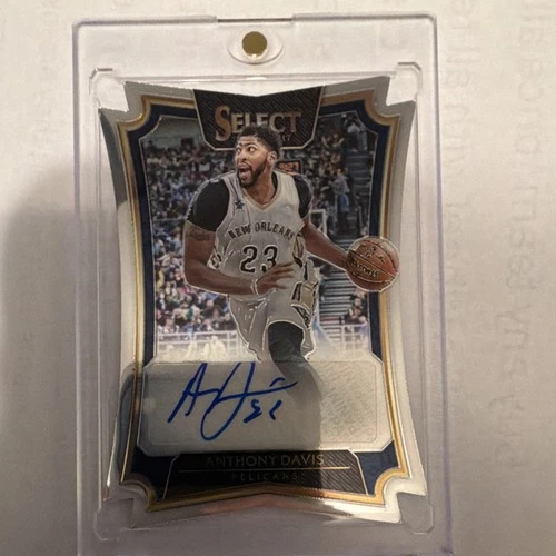 Panini Select Anthony Davis Die-Cut Autograph #14/49 2016-17 Pelicans
