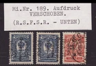 Russia 1922 - Lot ex 187 & 189 & variety **/*/gest - ex Fomin