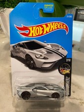 Hot Wheels 2017 #211 Nightburnerz '17 Ford GT - Silver