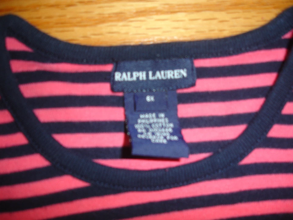 LOTE DE 2 FALDAS VAQUERAS SHORTS Y TOP CAMISAS RALPH LAUREN NIÑAS talla 6X AZUL ROSA Foto 3 de 4
