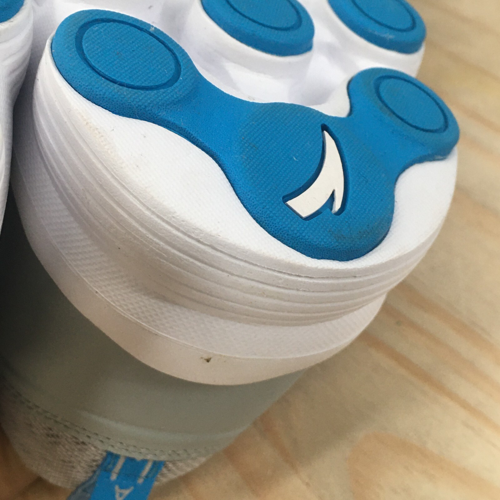 Anta Shoes Mens 15 Running Sneakers Gray Blue Mesh Ro… Gem