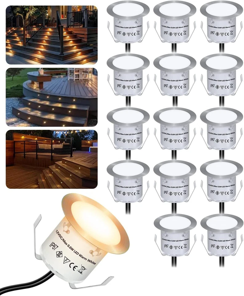 Mini LED Spot dimmbar Strahler Terrassen Einbaustrahler Bodeneinbauleuchten 12V - Bild 1 von 4