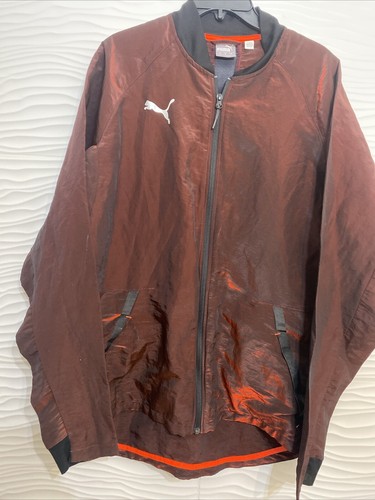 PUMA Men's Ftblnxt Pro Jacket Black/Red Blast Vented Full Zip Track Active L