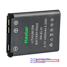 Kastar Battery Pack Replacement for Nikon EN-EL10 ENEL10 Battery, MH-63 Charger