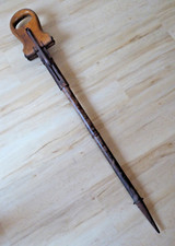 antiker Sitzstock - Jagdstock - Wanderstock - Jägerstock - klappbar - 91 cm