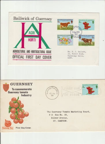 Bailiwick of Guernsey First Day Cover Agricultural & Horticultural Issue 1970