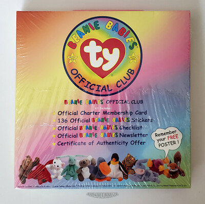 🚦Ty Beanie Babies Official Club 1st Edition Membership Kit