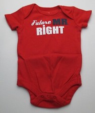 Infant Baby Boys 0-3 Months Future Mr Right Shirt