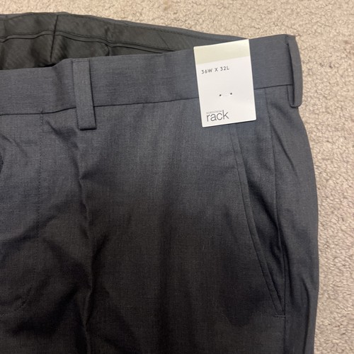Men’s Formal Dress Slacks - Size 36W x 32L - Navy Blue, Nordstrom Rack - Picture 3 of 5