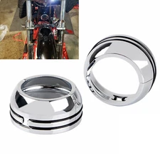 Chrome Fork Boot Cap Covers For Harley Dyna FXDF FXDL FXDWG FXDB 49mm Front End