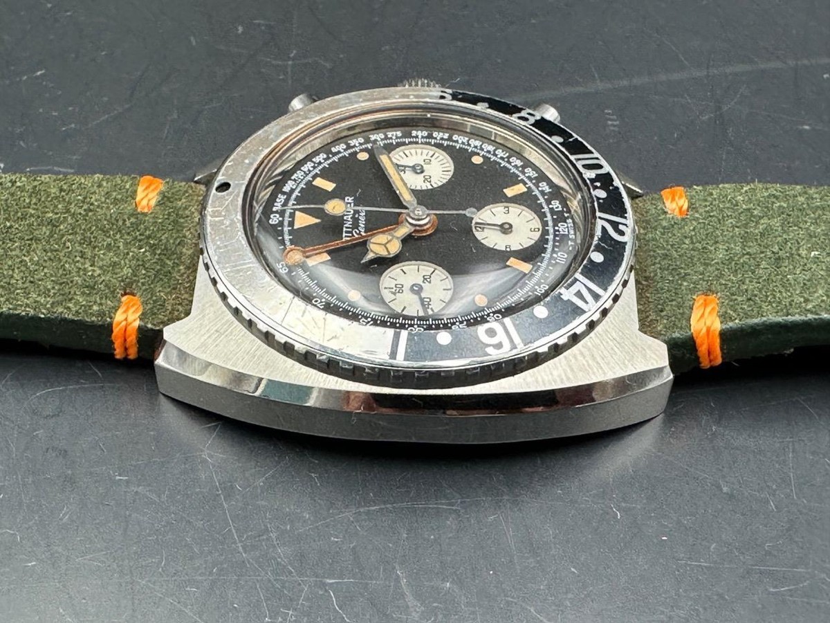 Vintage 1960 SS Wittnauer Val.724 GMT Chronograph Watch. | eBay