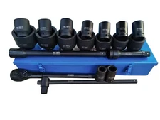 VCT 21 Pc Metric Jumbo Impact Socket Set 1" inch Dr Deep MM  Ratchet Extension