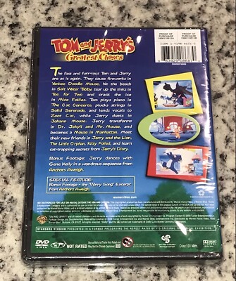 Tom and Jerry's Greatest Chases DVD 14 Animated Cartoons + Bonus