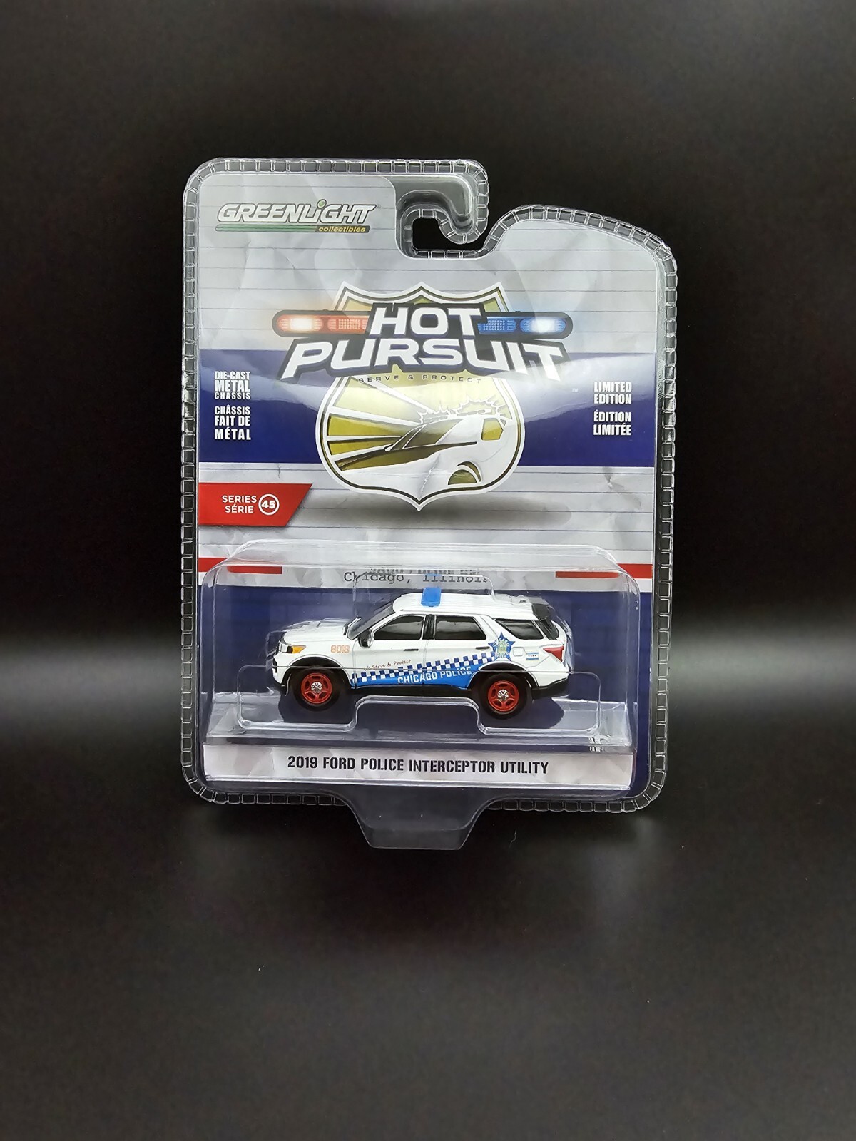 Greenlight 1:64 Hot Pursuit 2019 Ford Utility City of Chicago Police CHASE ✅NEW✅