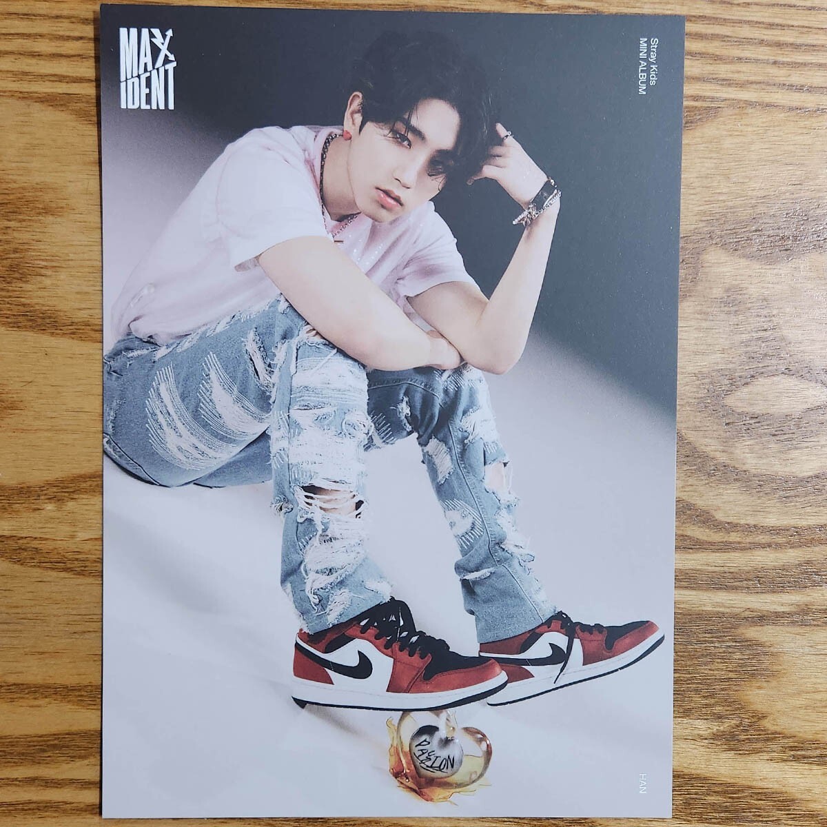 Han Official Mini Poster Stray Kids Mini Album Maxident
