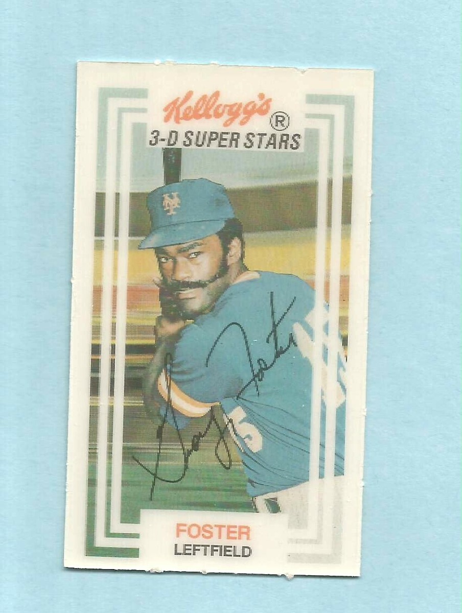 1983 Kellogg's Baseball 3D SUPERSTARS George Foster #22 New York