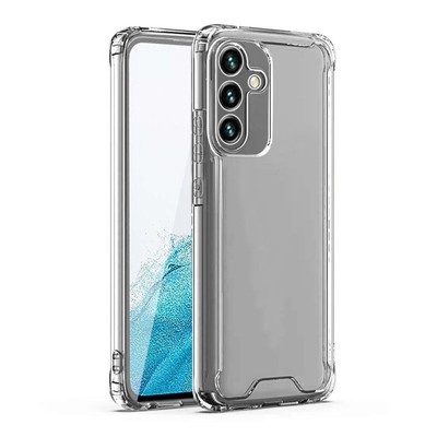 Reiko High Quality 2X Clean PC & TPU Bumper Case in Clear for Samsung Galaxy A54