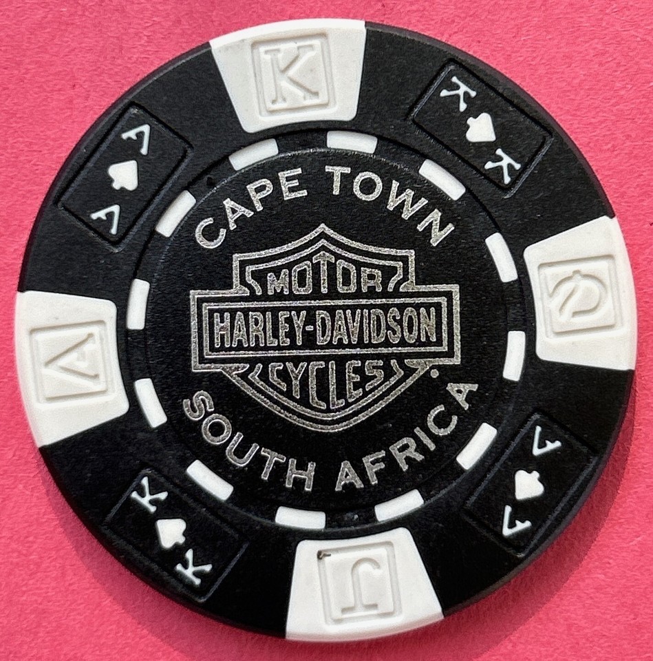 Harley Davidson Regular A/K/Q/J Poker Chip HD Cape Town in South Africa