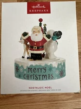 2023 Hallmark Ornament - Nostalgic Noel - Santa Rudolph - Snowman Sound & Motion