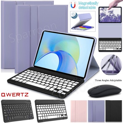 QWERTZ Tastatur Maus Hülle Für Huawei MatePad 11/SE/Pro/T10/Honor Pad X9/X8 Pro