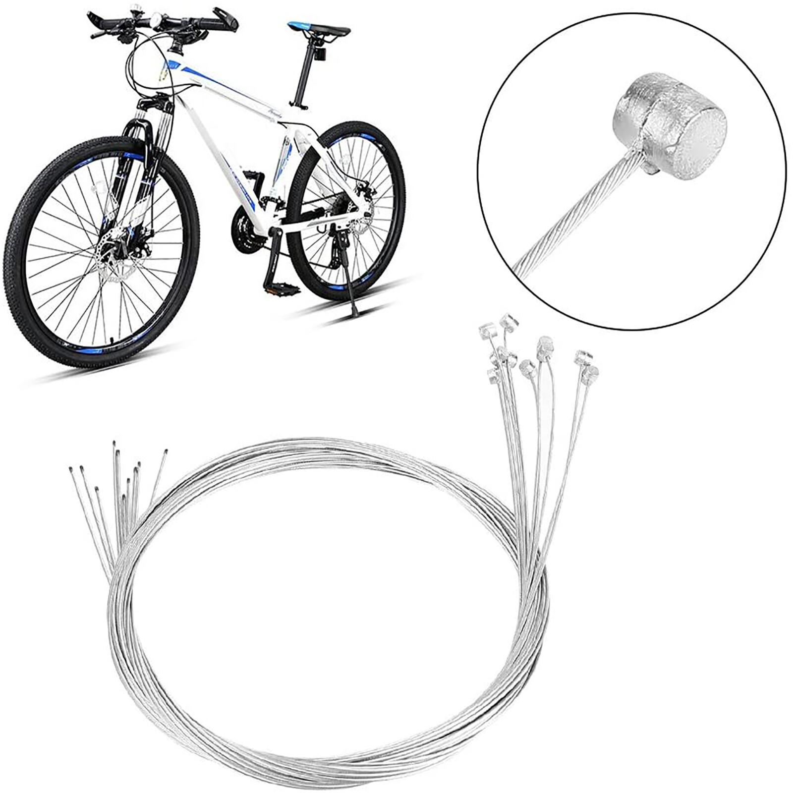 10X 0.7/1.7m Brake Gear Wire Road Bike Gear Bicycle Brake Core Inner
